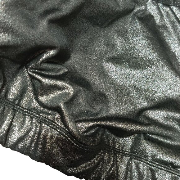 JoyLab S Metallic Black High Neck Racerback Sports Bra Dance Y2K Club Festival - Picture 3 of 5